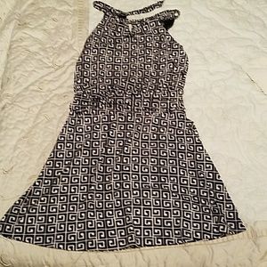 Keyhole st Tropez patterned dress